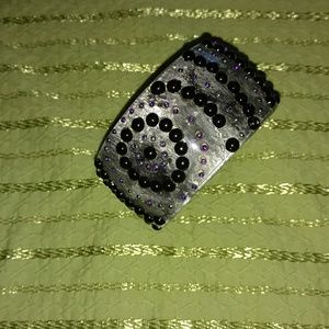 Wide Beaded Bracelet